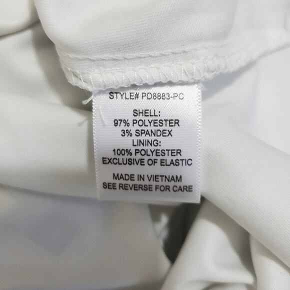 Always Indigo | Petite Geometric Pattern Button Front Short Sleeve Shirt Dress - Picture 8 of 8